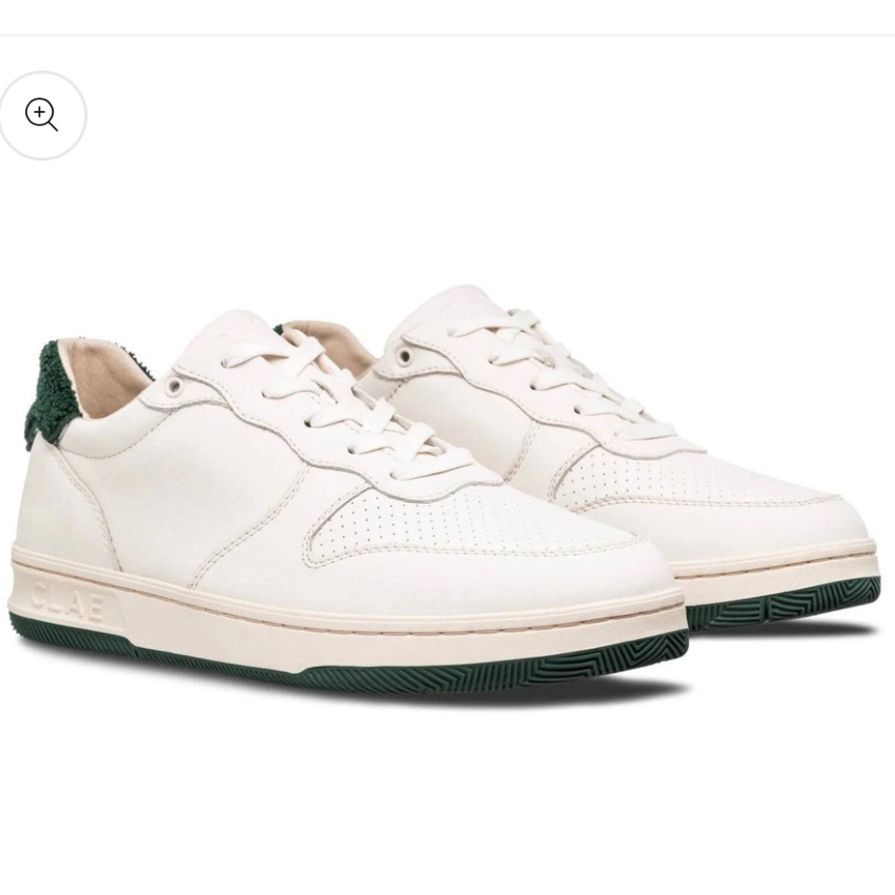 BRAND NEW Clae Off-White Trekking Green Terry in Size 40.5